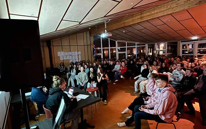 Mikill fjöldi var í Vatnaskógi