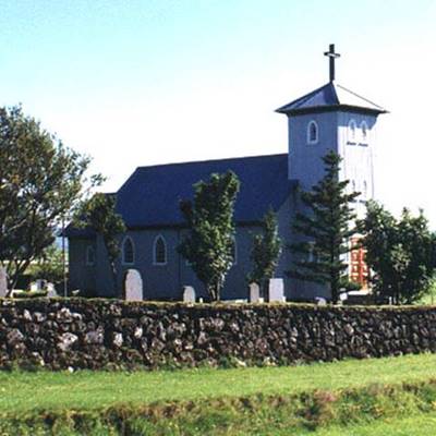 Skarðskirkja á landi